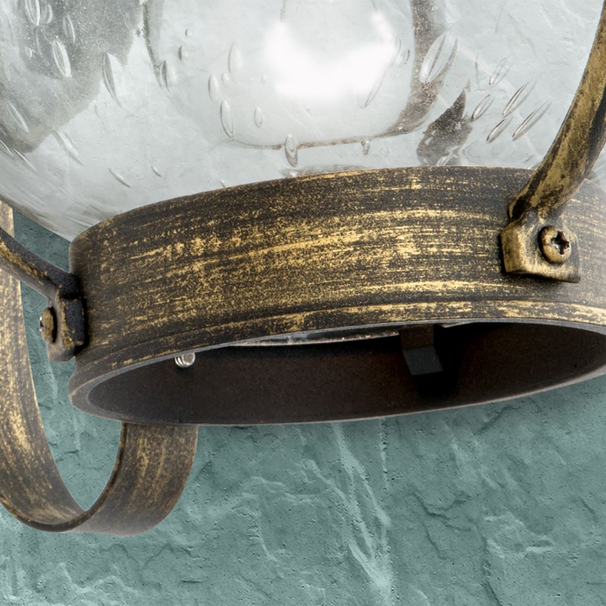 Lámpara de pared exterior TAVERNA 1xE27/60W/230V IP23 bronce/pátina