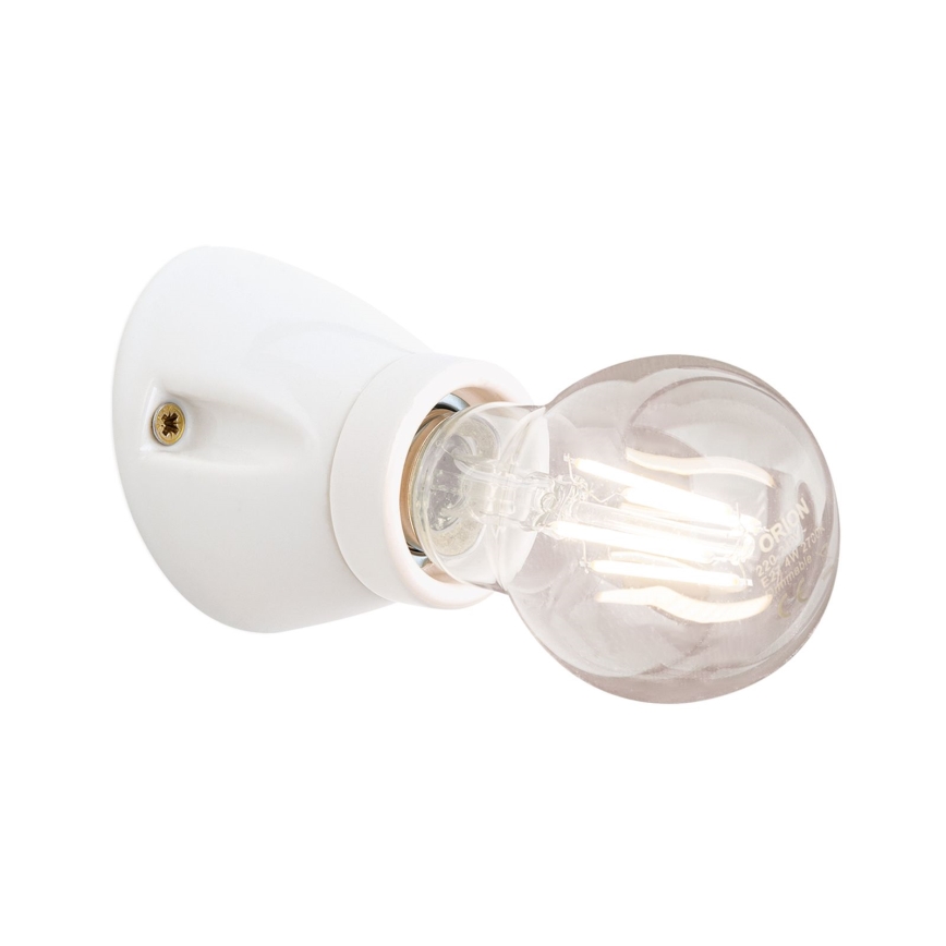 Aplique de pared FROST 1xE27/60W/230V blanco