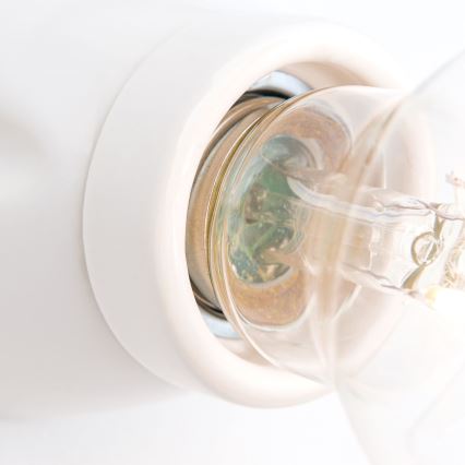 Aplique de pared FROST 1xE27/60W/230V blanco