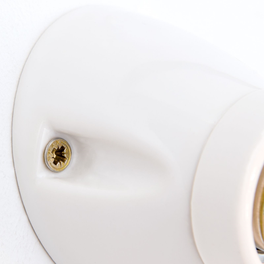 Aplique de pared FROST 1xE27/60W/230V blanco