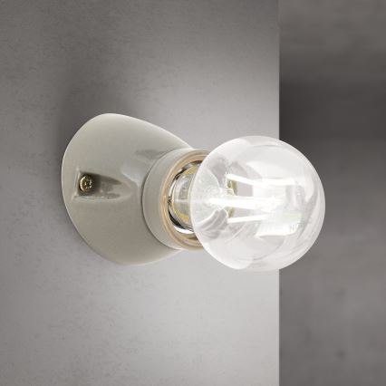 Aplique de pared FROST 1xE27/60W/230V gris