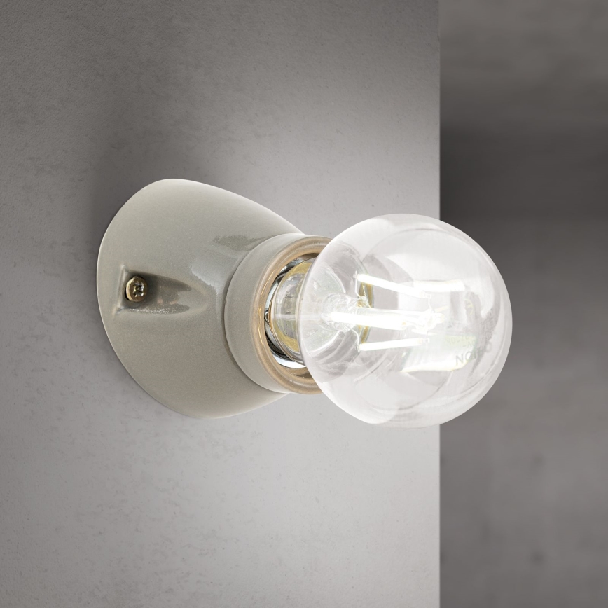 Aplique de pared FROST 1xE27/60W/230V gris
