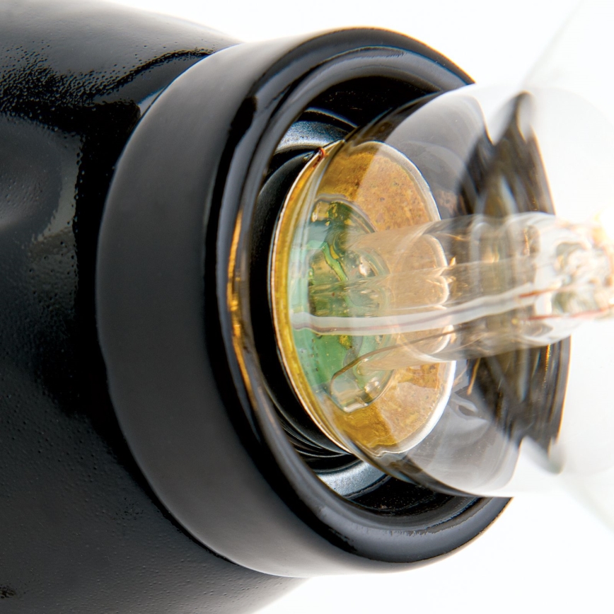 Aplique de pared FROST 1xE27/60W/230V negro