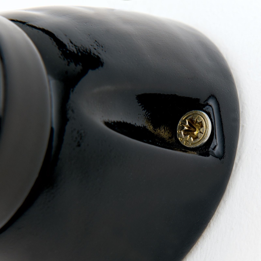 Aplique de pared FROST 1xE27/60W/230V negro