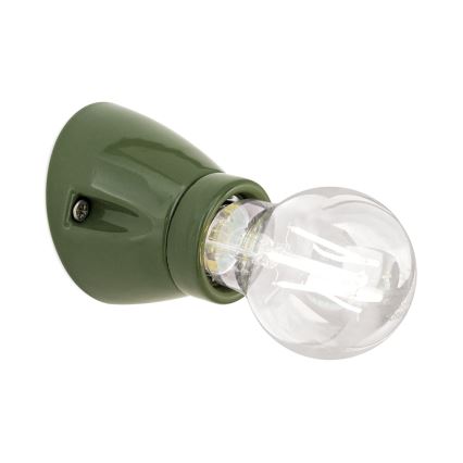 Aplique de pared FROST 1xE27/60W/230V verde