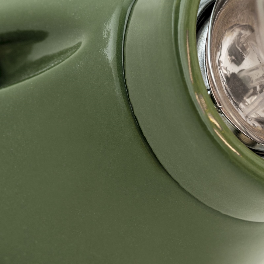 Aplique de pared FROST 1xE27/60W/230V verde