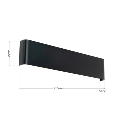 Aplique de pared LED ACCENT LED/14W/230V negro