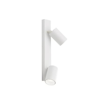 Aplique de pared orientable SEAN 2xGU10/13W/230V blanco