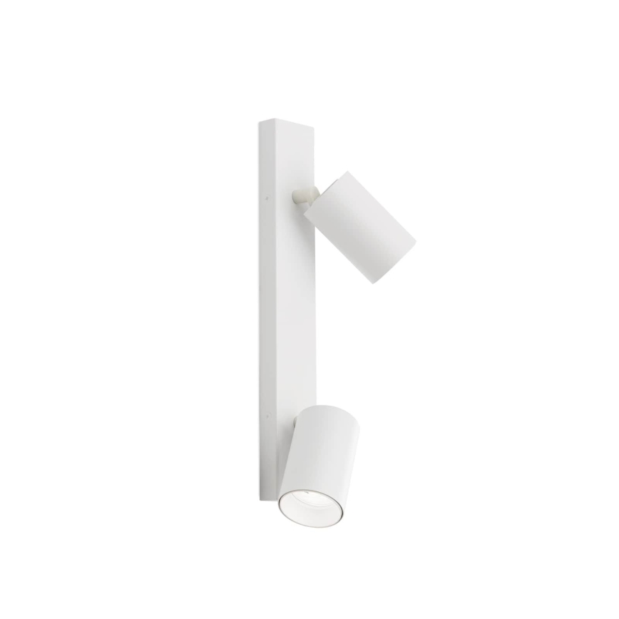 Aplique de pared orientable SEAN 2xGU10/13W/230V blanco