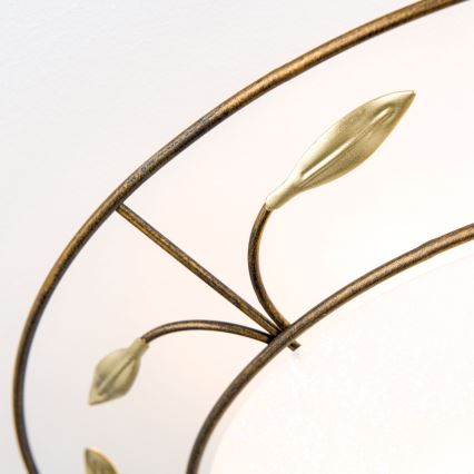 Plafón LUCA 2xE14/40W/230V diá. 40 cm bronce/pátina