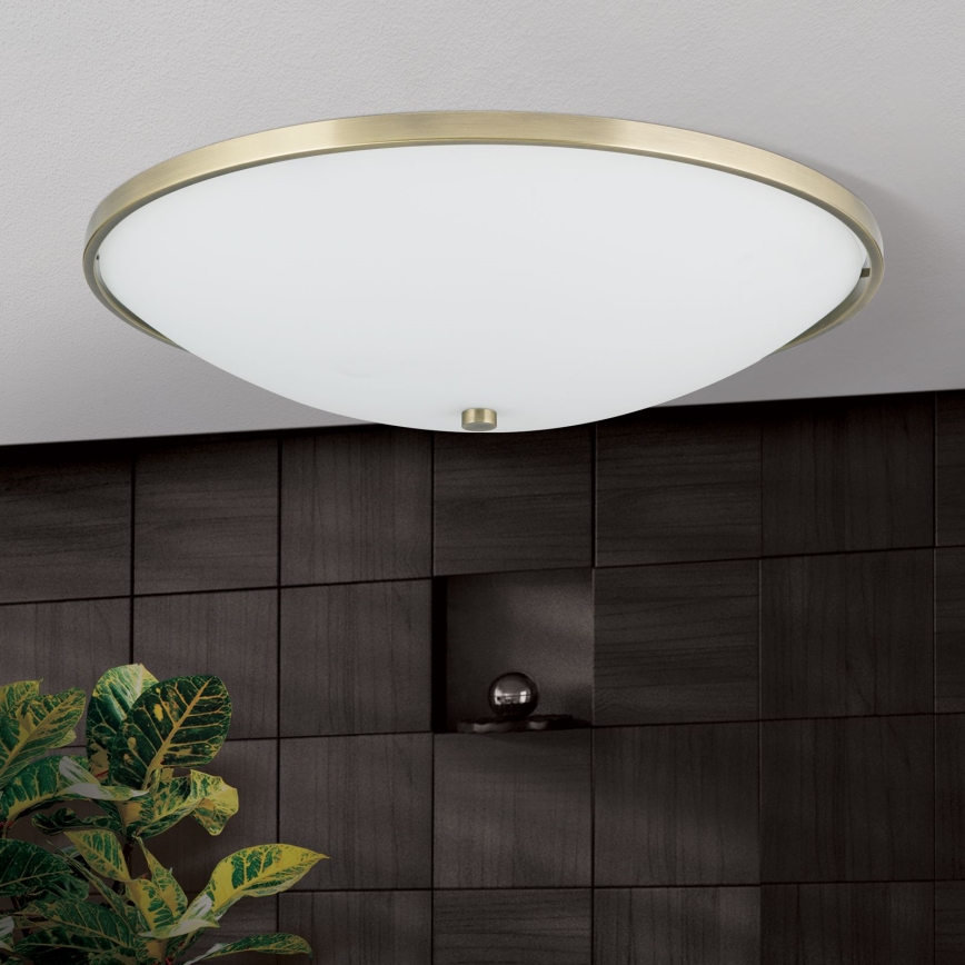 Plafón AIDA 5xE27/60W/230V diá. 56,5 cm latón