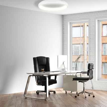 Lámpara de techo LED regulable VENUS LED/50W/230V diámetro 61 cm blanca