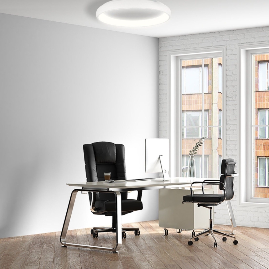 Lámpara de techo LED regulable VENUS LED/50W/230V diámetro 61 cm blanca