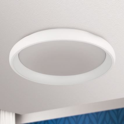 Lámpara de techo LED regulable VENUS LED/50W/230V diámetro 61 cm blanca