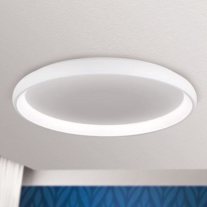 Lámpara de techo LED regulable VENUS LED/85W/230V diámetro 81 cm blanca