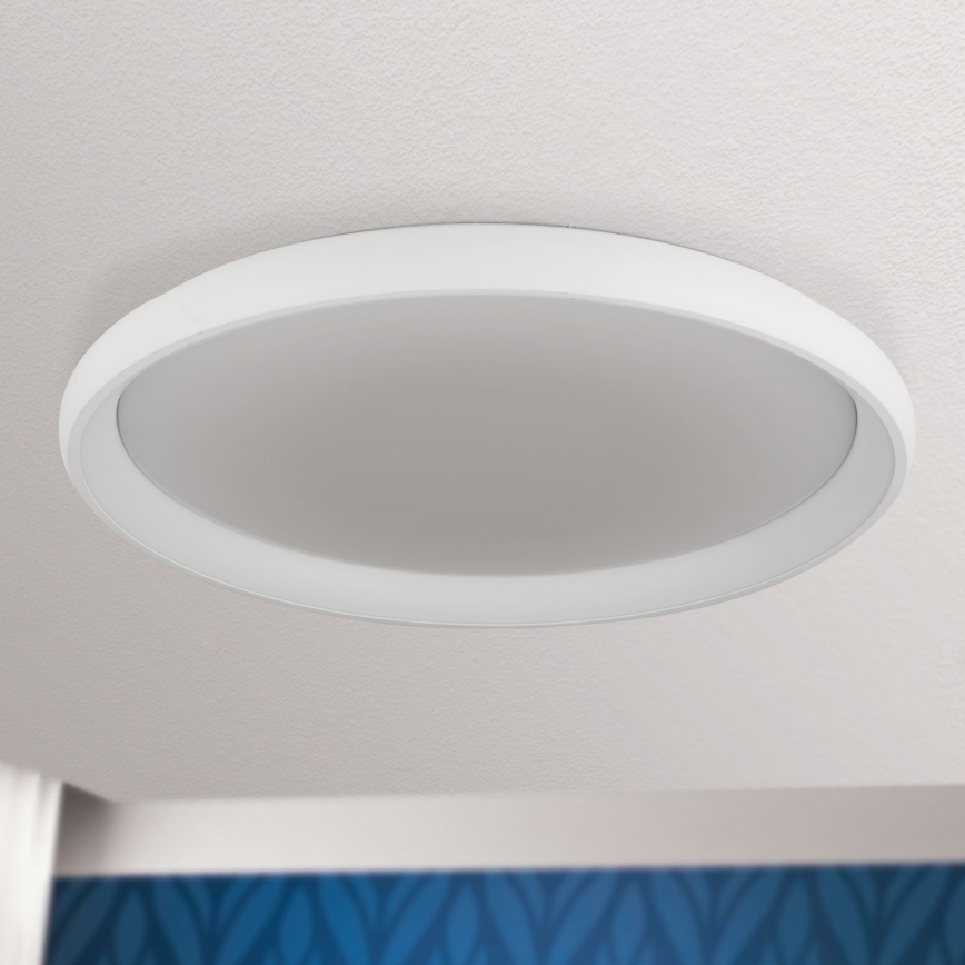 Lámpara de techo LED regulable VENUS LED/85W/230V diámetro 81 cm blanca