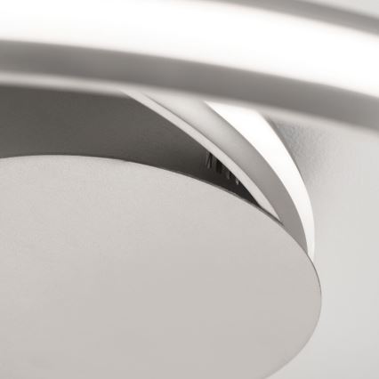 Lámpara de techo LED regulable CIRCUS LED/30W/230V plata