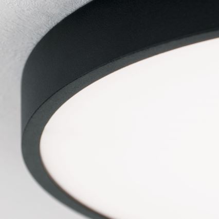 Plafón LED BULLY LED/28W/230V diá. 28 cm negro