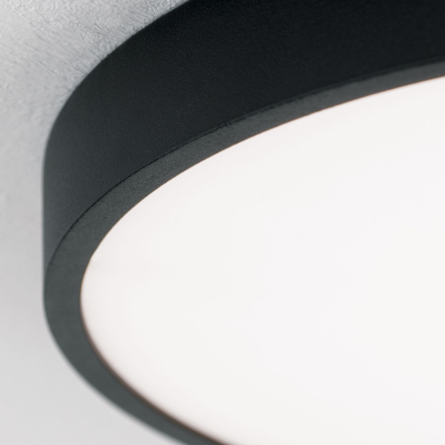 Plafón LED BULLY LED/28W/230V diá. 28 cm negro