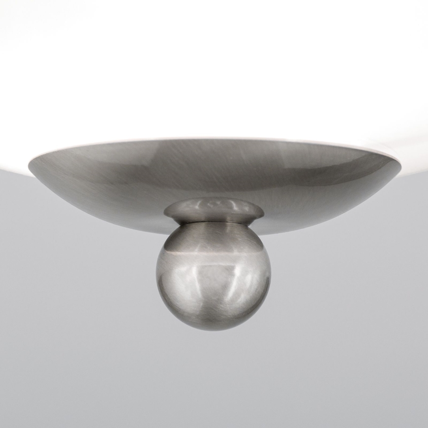 Plafón LANDHAUS 1xE27/60W/230V diá. 21 cm cromo mate/blanco