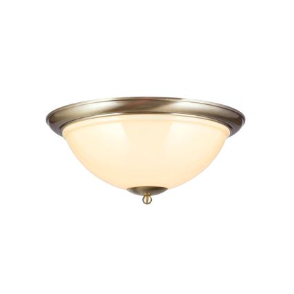 Plafón AUSTRIAN OLD LAMP 3xE27/60W/230V diá. 50 cm bronce/beige