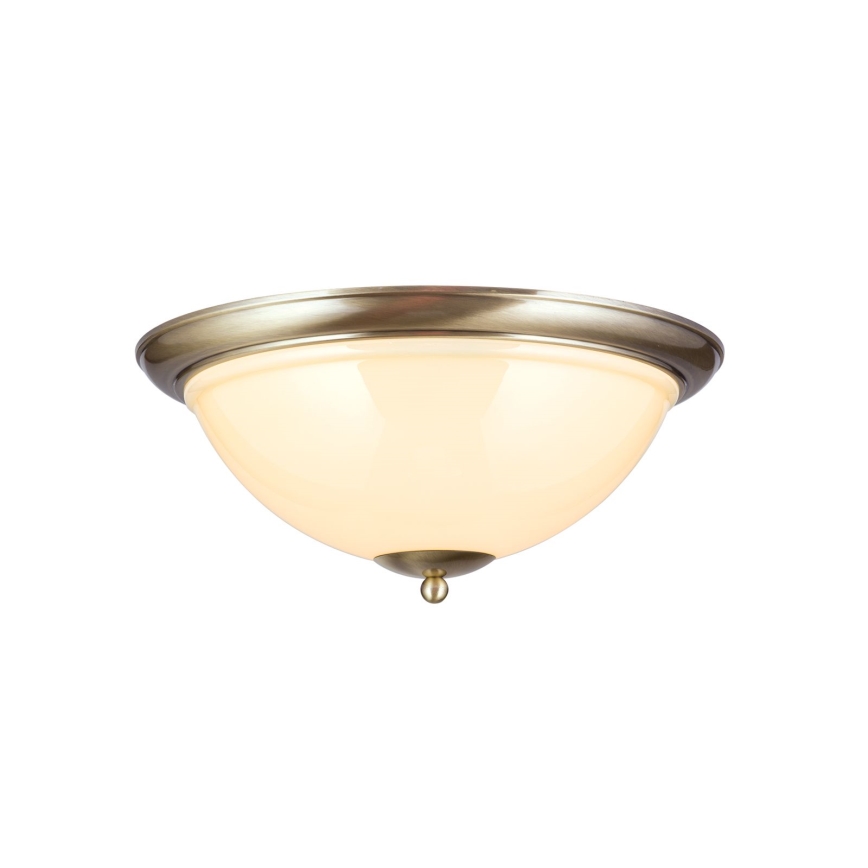 Plafón AUSTRIAN OLD LAMP 3xE27/60W/230V diá. 50 cm bronce/beige