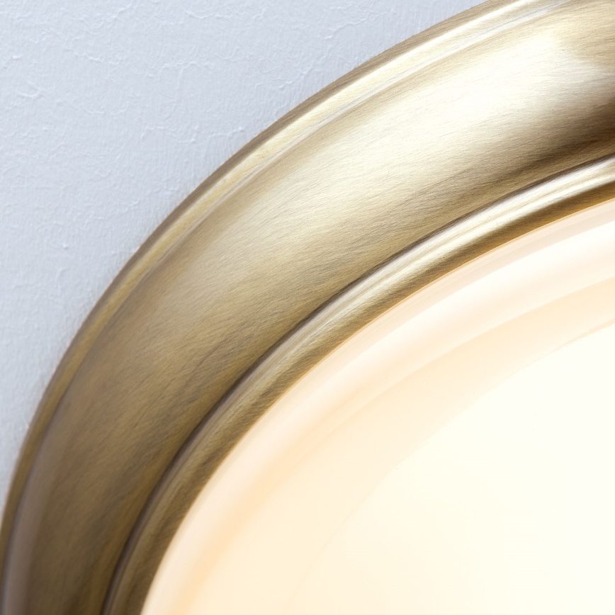 Plafón AUSTRIAN OLD LAMP 3xE27/60W/230V diá. 50 cm bronce/beige