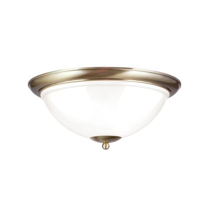 Plafón AUSTRIAN OLD LAMP 3xE27/60W/230V diá. 50 cm bronce/blanco