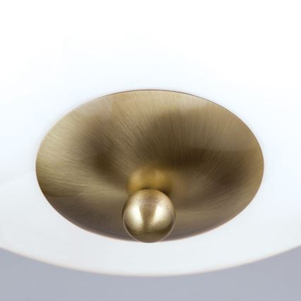 Plafón AUSTRIAN OLD LAMP 3xE27/60W/230V diá. 50 cm bronce/blanco