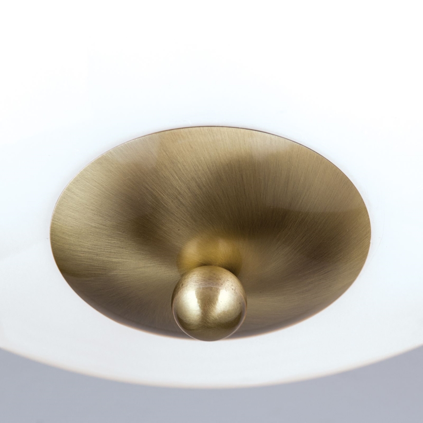 Plafón AUSTRIAN OLD LAMP 3xE27/60W/230V diá. 50 cm bronce/blanco