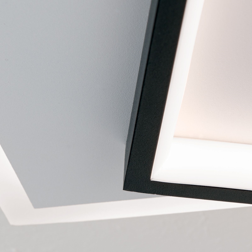 Plafón LED regulable EMANUEL LED/50W/230V blanco/negro