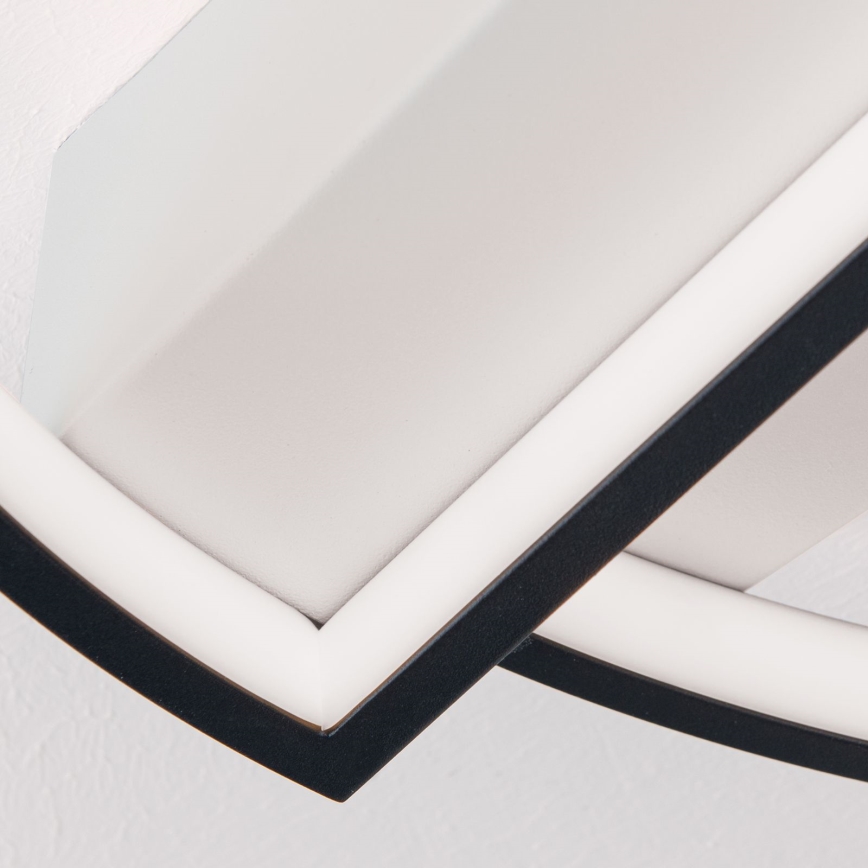 Plafón LED regulable OLGA LED/28W/230V negro/blanco