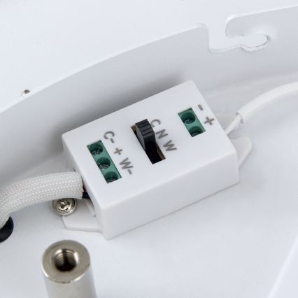 Plafón LED regulable MASCA LED/47W/230V 2700/3350/4000K diá. 60 cm negro