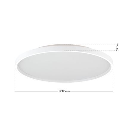 Lámpara de techo LED regulable MASCA LED/47W/230V 2700/3350/4000K Ø 60 cm blanca