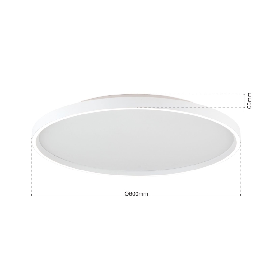 Lámpara de techo LED regulable MASCA LED/47W/230V 2700/3350/4000K Ø 60 cm blanca