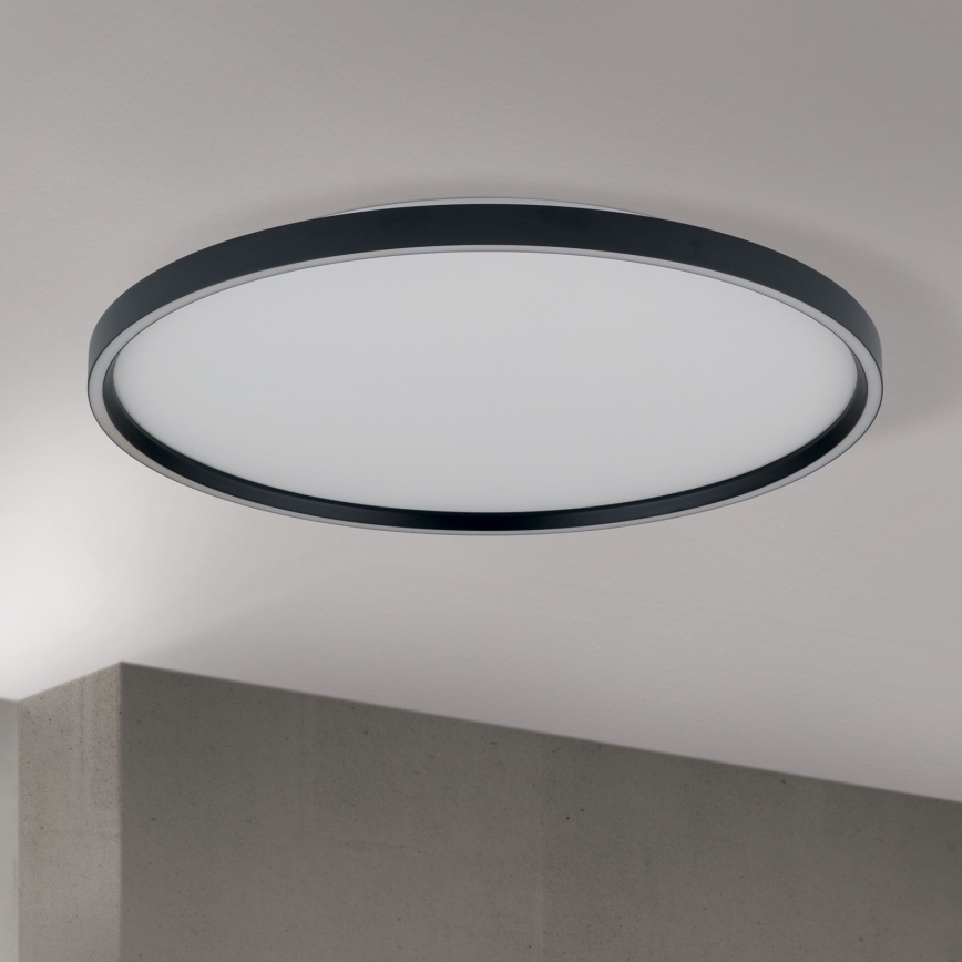 Lámpara de techo LED regulable MASCA LED/47W/230V 2700/3350/4000K Ø 60 cm negra