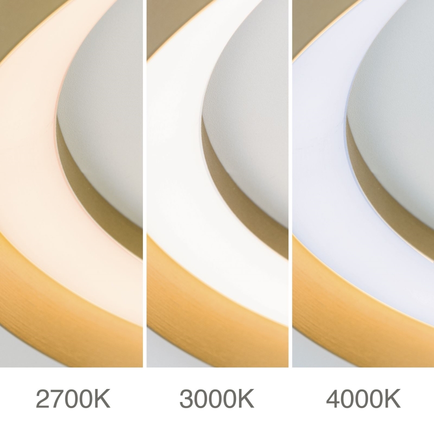 Plafón LED regulable MANTA LED/38W/230V 2700/3000/4000K diá. 45 cm dorado