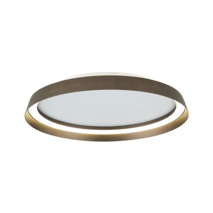 Plafón LED regulable MANTA LED/38W/230V 2700/3000/4000K diá. 45 cm marrón