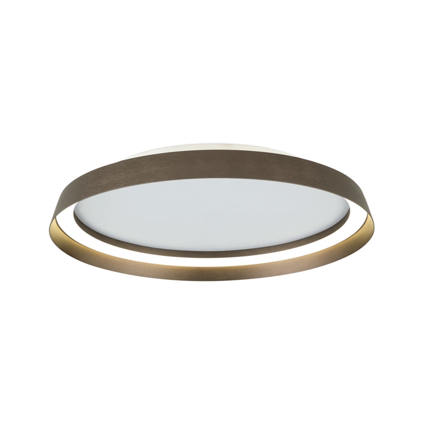 Plafón LED regulable MANTA LED/38W/230V 2700/3000/4000K diá. 45 cm marrón