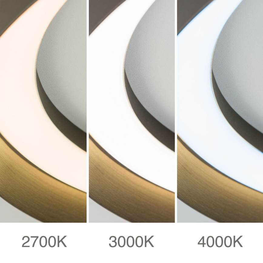 Lámpara de techo LED regulable MANTA LED/38W/230V 2700/3000/4000K Ø 45 cm marrón