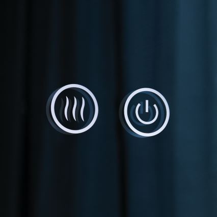 Espejo de baño de pared calefactado con iluminación LED FOCUS LED/30W/230V 3000/4200/6000K Ø 100 cm IP44