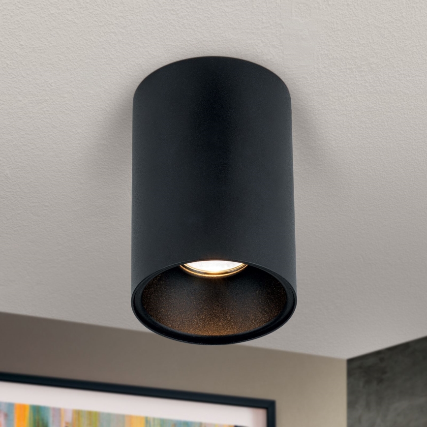 Foco orientable STARLIGHT 1xGU10/50W/230V negro/dorado