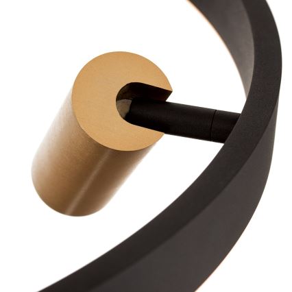 Lámpara colgante LED regulable en cable BERLIN LED/50W/230V negro/dorado