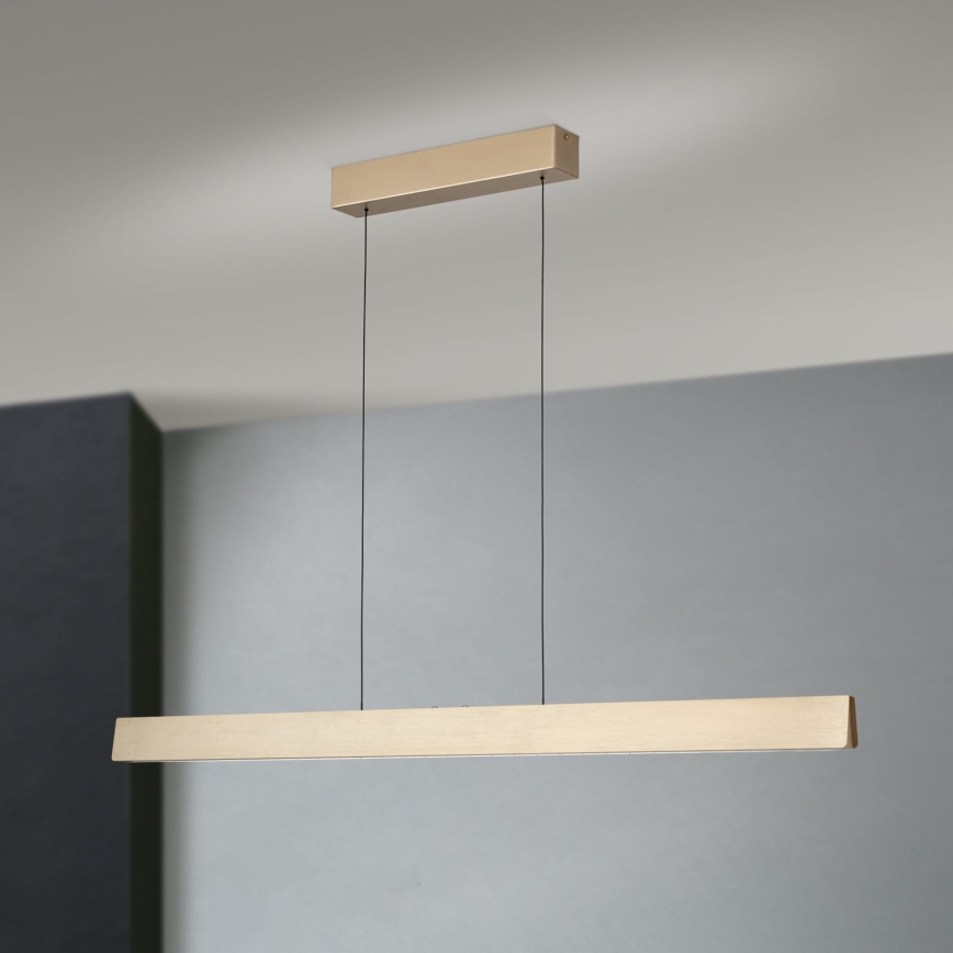 Lámpara colgante LED regulable en cable TARA LED/44W/230V 2700/3800/4500/5700K dorado