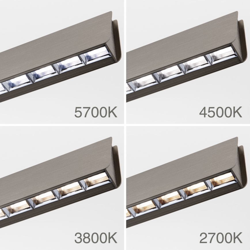 Lámpara de araña LED regulable TARA LED/44W/230V 2700/3800/4500/5700K cromo mate