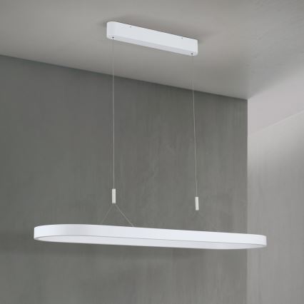 Lámpara colgante LED CARRARA con cable de suspensión, 80 W, 230 V, 2700/3000/4000 K, blanca