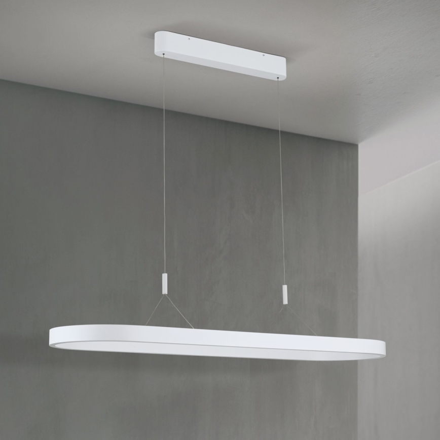 Lámpara colgante LED CARRARA con cable de suspensión, 80 W, 230 V, 2700/3000/4000 K, blanca