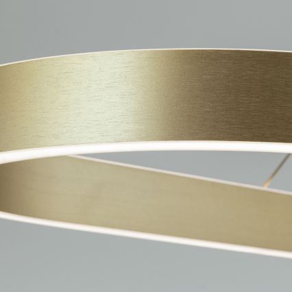 Lámpara colgante LED con cable CARRARA LED/80W/230V 2700/3000/4000K dorada