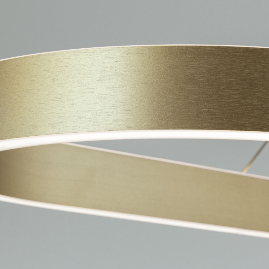 Lámpara colgante LED con cable CARRARA LED/80W/230V 2700/3000/4000K dorada