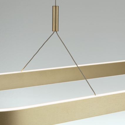 Lámpara colgante LED con cable CARRARA LED/80W/230V 2700/3000/4000K dorada
